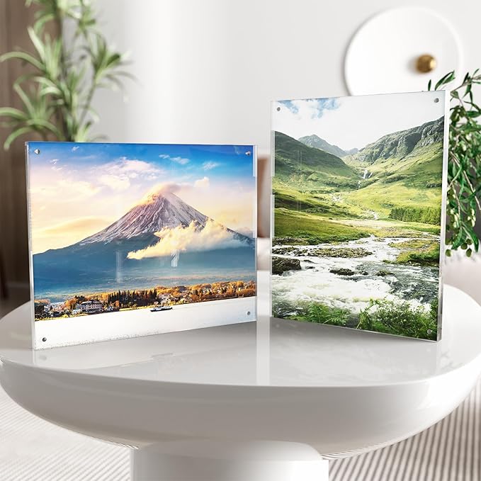 8x10 Acrylic Picture Frame 3 Pack, Desktop Display Decor Gift - Image 4