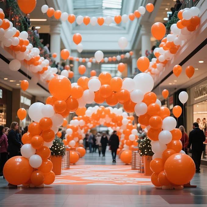 KAWKALSH Orange Balloon 12 Inch - Image 4