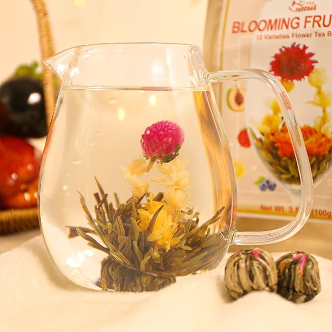 FullChea - Blooming Flowering Tea, 12 Unique Varieties - Flowering Tea in 12 - Image 3