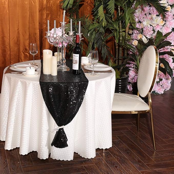Eternal Beauty Black Table Runner - Image 3