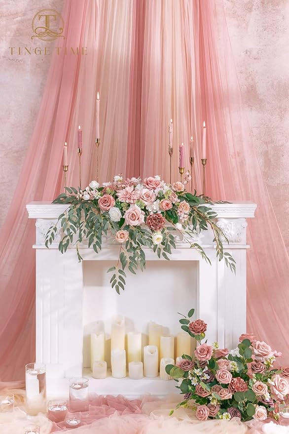 TINGE TIME Artificial Sweetheart Flower Swag - Image 4