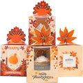 qiqee Thanksgiving Individual Cupcake Boxes Cupcake Holders Disposable 60pcs by Qiqee