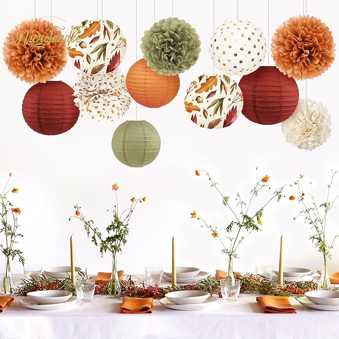 NICROLANDEE Fall Wedding Decorations, Fall Baby Bridal Shower, Autumn Harvest - Image 4