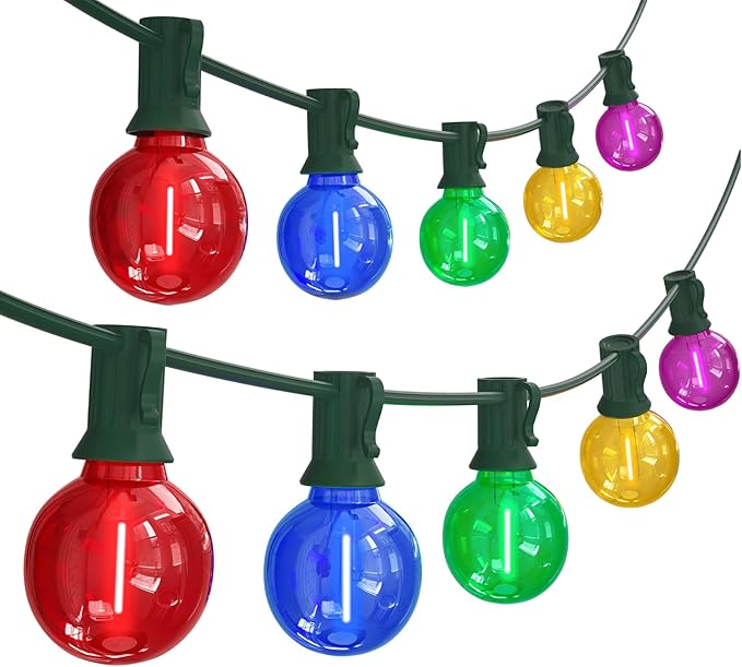 SUNSGNE 25FT LED Globe Christmas Lights by SUNSGNE