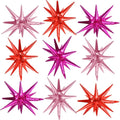 Hot Pink Red Star Balloons by Adorely