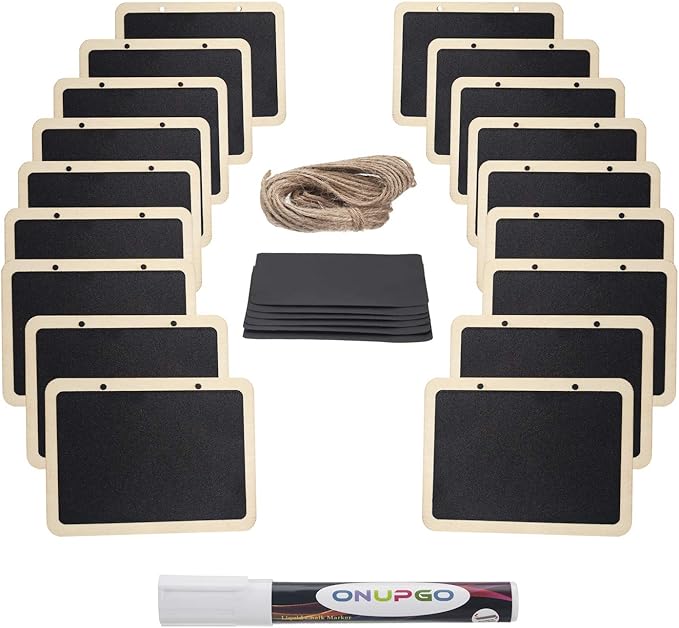 ONUPGO 16 Pack Chalkboard Tags for Baskets - Image 3