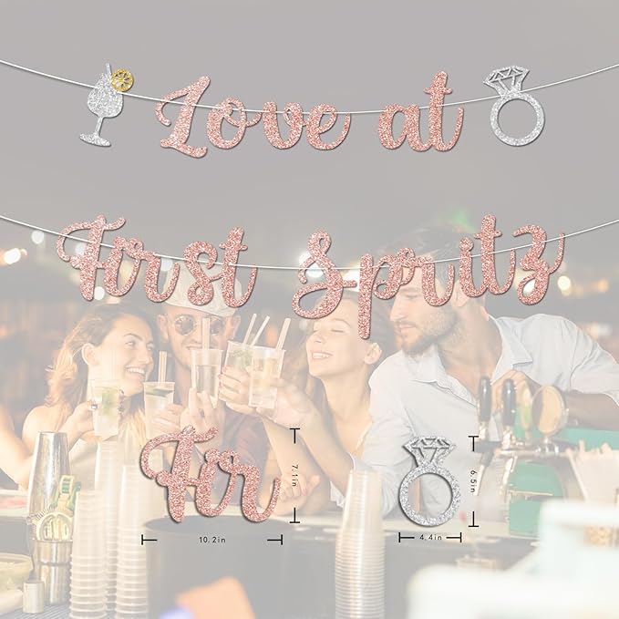 Love At First Spritz Wedding Banner - Image 3