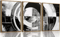 myusuar 3 Piece Large Modern Abstract Canvas Framed Wall Art by Unknown