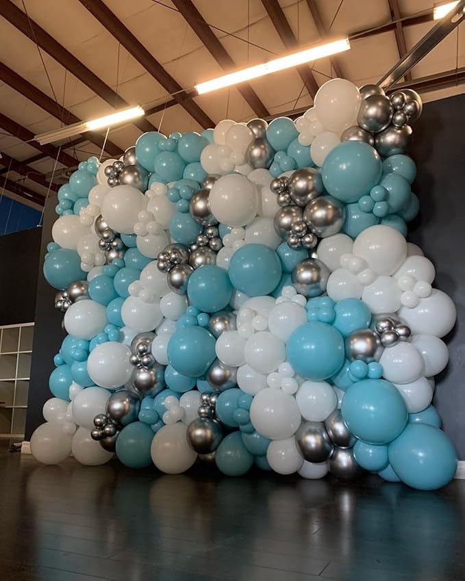 Bezente Metallic Silver Balloons Latex Balloons - Image 8