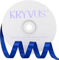 Royal Blue Satin Ribbon 3/8 inch X Continuous 50 Yards, Single Face Polyester by Kryvusribbon