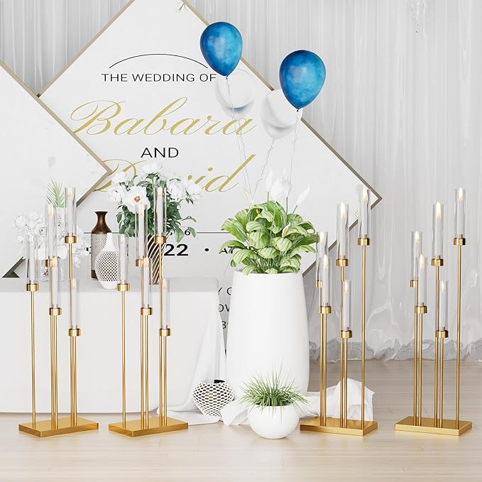 42.5'' Floor Candelabra 5 Arm Candelabra Centerpieces - Image 4