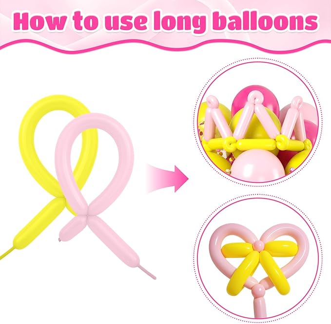 Pink and Yellow Balloons - Image 3