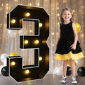 Pooqla 3FT Marquee Light Up Numbers, Giant Mosaic Light Up Numbers by Pooqla