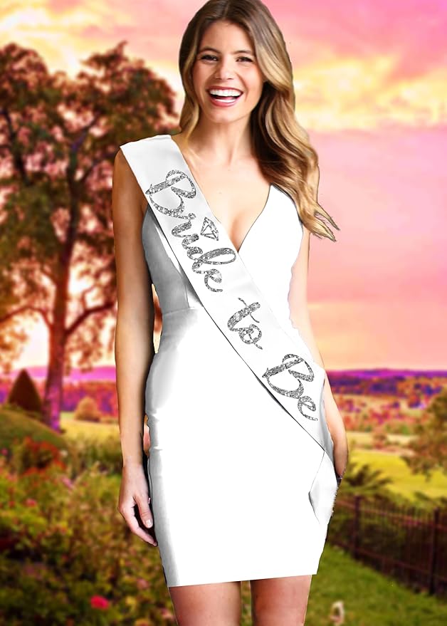Bride Sash and Veil - Image 4