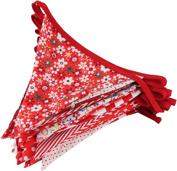 10M/32Ft Triangle Bunting Banner, Baby Shower, Outdoor and Home Decorations - Image 6