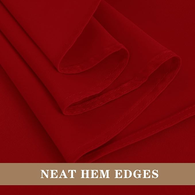 Fitable 6 Pack Red Round Tablecloths - Image 5