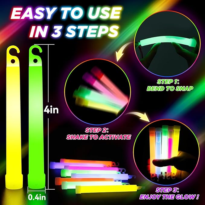 54Pcs Glow Sticks - Image 5