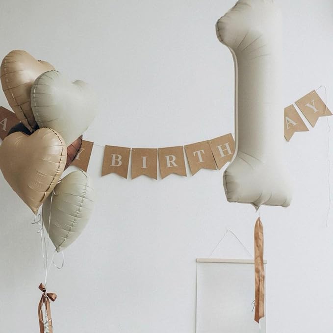 Retro Apricot Heart Balloons - Image 5