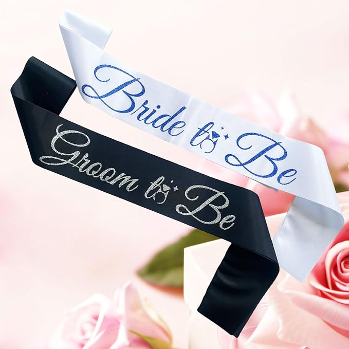 Bride Sash Bachelorette Party Bride and Groom to Be Sash - Image 2