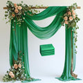 Wokceer Emerald Green Wedding Arch Draping Fabric Backdrop 4 Panels 28.7" X by Wokceer