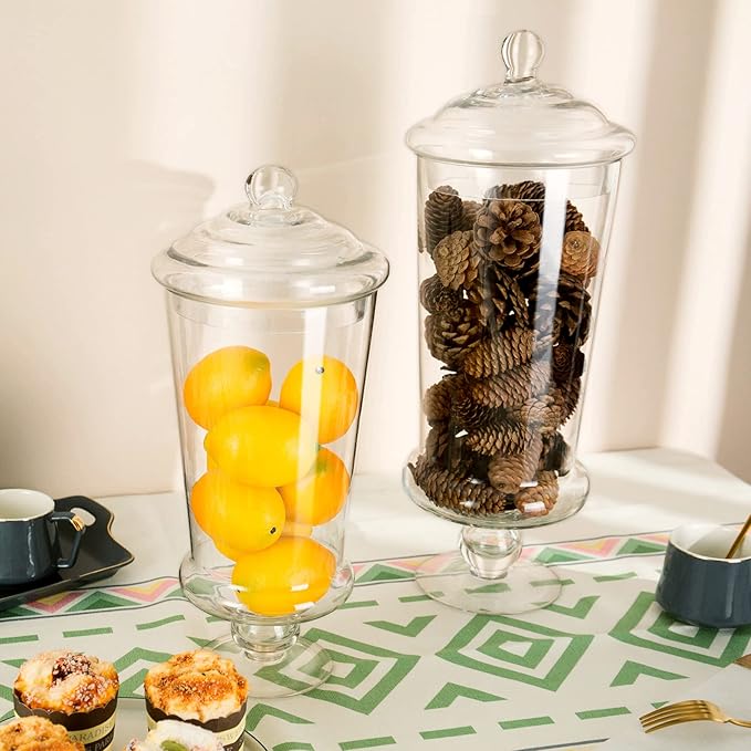 Glass Apothecary Jars, Decorative Wedding Candy Organizer Canisters - Image 7