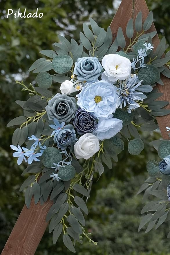 Faux Flower Swag Set of 2 for Wedding Welcome Signs Floral Swag Wedding - Image 4