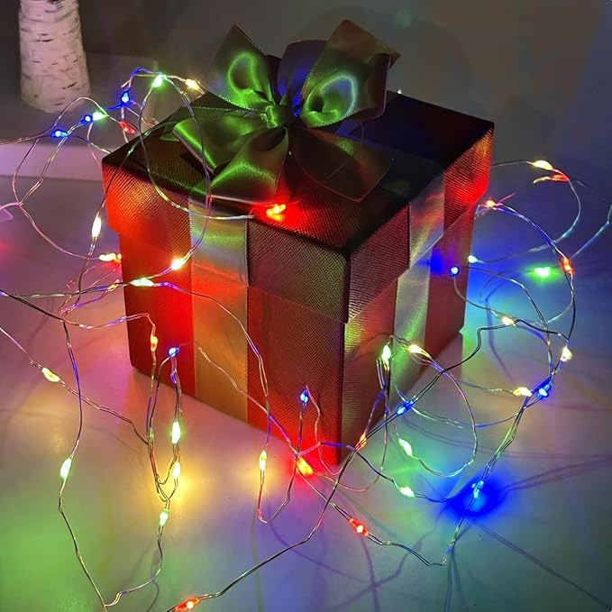 4-Pack Multicolor Christmas Fairy Lights Battery Operated - Image 5