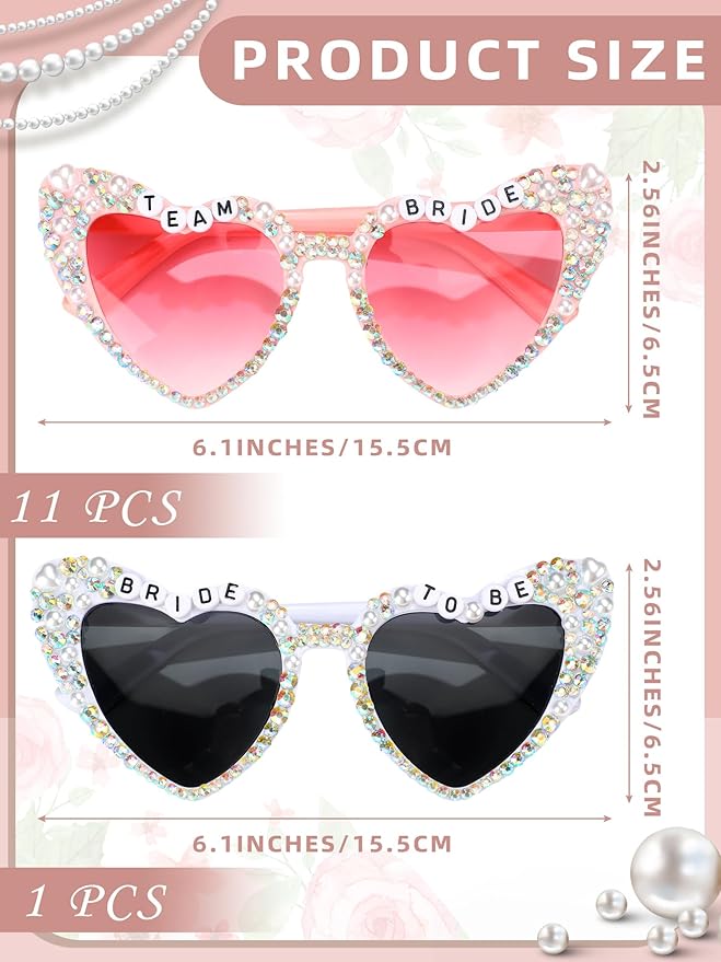 12 Pcs Bachelorette Party Sunglasses - Image 2
