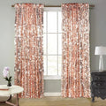 Big Sequin Rose Gold Drapes Curtains Panels Payette Sequin Backdrop Curtains by SFNSKY