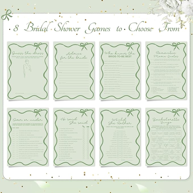 DEEKA 30 PCS Bridal Shower Games Card - Image 7