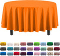 Exquisite 12-Pack Premium Plastic 84-Inch Round Tablecloth by Exquisite