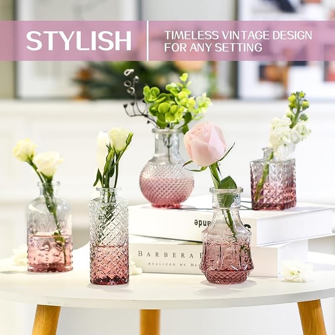 Mini Bud Vases Set of 12 As Wedding Centerpieces - Image 7