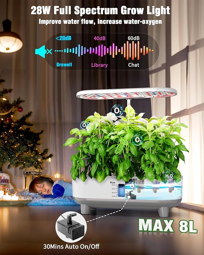 Hydroponics Growing System Kit, 16 Pods Indoor Garden - Image 4