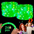 Green 24 Pack Light Up Party Favors Supplies, Bulk Glow Sticks Bracelet by Unknown