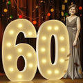 Marquee Numbers 4 Feet Tall Large Light Up Numbers 60th Birthday Decorations by Letsmakeitimpressive
