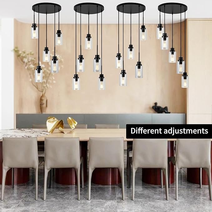 5-Light Kitchen Island Dimmable Pendant Lights - Image 2