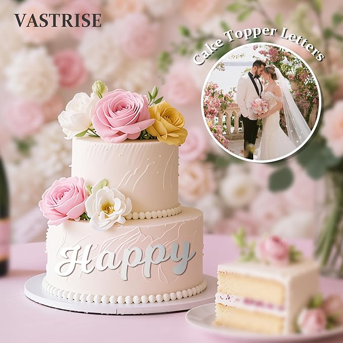 126 PCS Custom Name Cake Topper Acrylic Letters DIY Personalized A-Z & 0-9 - Image 5
