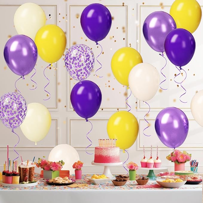 Paready Purple & Yellow Balloons Set - Image 8