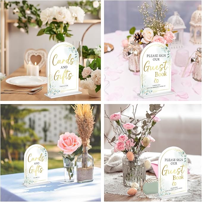 2-Piece Acrylic Wedding Sign Set - Image 6