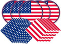 Gatherfun American Flag Patriotic Party Supplies Disposable Napkins and Paper by Gatherfun