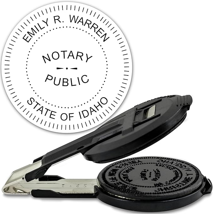 MaxMark Insert Only for Notary Seal Round Embosser for Idaho State by Maxmark