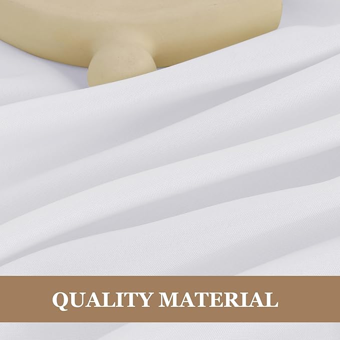 Fitable White Table Clothes for Rectangle Tables, 6 Pack - Image 7