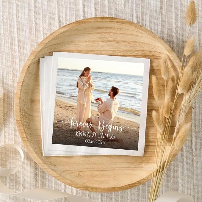 Personalized Custom Napkins: 50 Personalized Printed Napkins, 3 Ply, Custom - Image 2