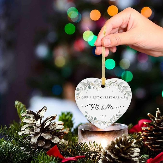 2025 First Christmas Married Ornament, First Year as Mr and Mrs Christmas - Image 7