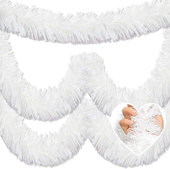 Macaron 25ft Metallic Twist Tinsel Garland by Mebiornt