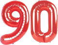Red 90 Number Balloon by Upgesy