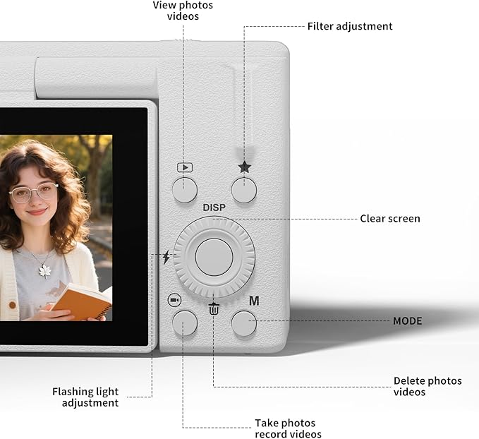 2K Digital Camera with 48MP Multi-Filter 16X Zoom Anti Shake - Image 5