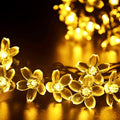 Fairy Flower String Lights Indoor Decorations, 33ft 100 LED Plug in Warm White by JACUXLSS