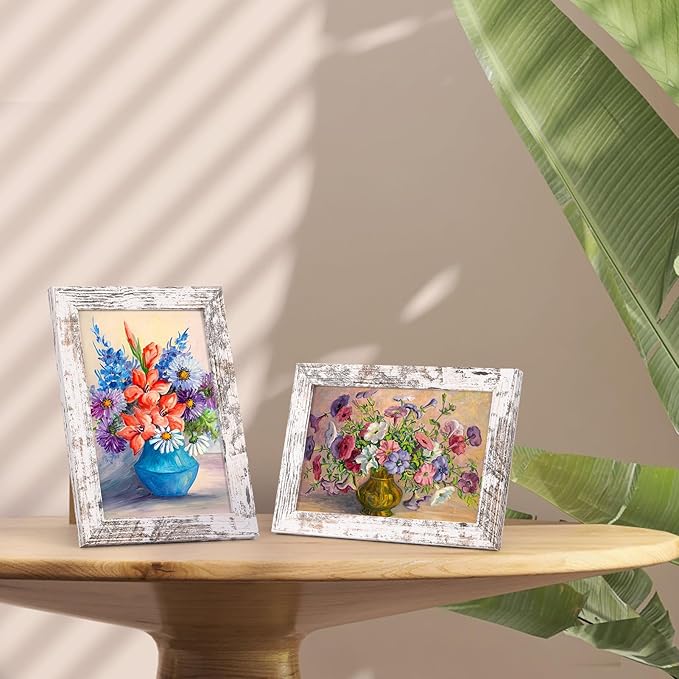 PETAFLOP Wooden Bulk 4x6 Picture Frame Set of 18 - Image 3