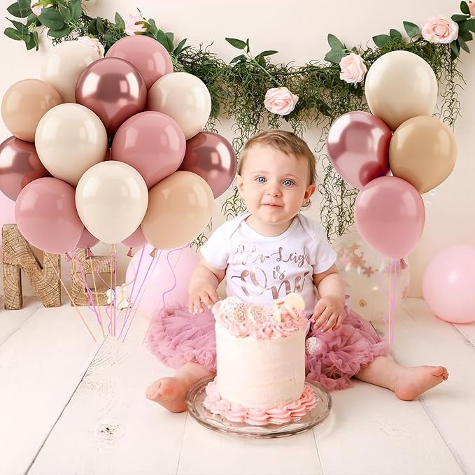 Patimate Retro Blush Pink Balloons Set - Image 8